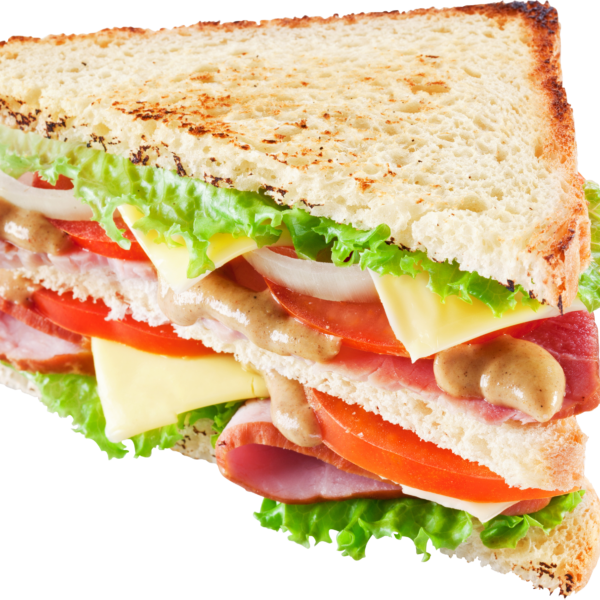Chicken sandwich cold and toasted